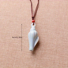 Ceramic Necklace Conch Whistle Jewelry