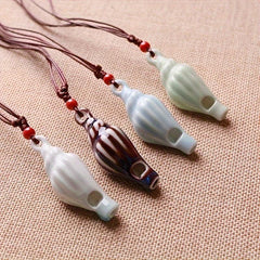 Ceramic Necklace Conch Whistle Jewelry