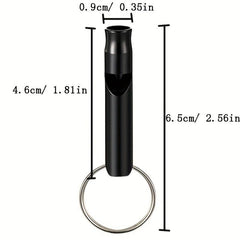 10pcs Colorful Emergency Whistle Keychain Camping Hiking Outdoor Sports Aluminum