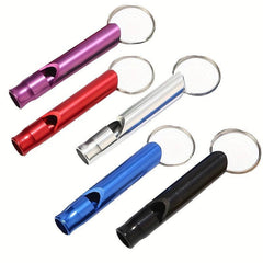 10pcs Colorful Emergency Whistle Keychain Camping Hiking Outdoor Sports Aluminum