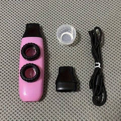 Double Sound Hole Card Kazoo Adjustable Tone Box 2 Membrane