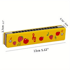 16 Hole Harmonica Beginner Wooden Harmonica Birthday Gift Musical Instrument