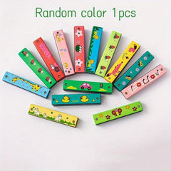 16 Hole Harmonica Beginner Wooden Harmonica Birthday Gift Musical Instrument