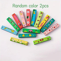 16 Hole Harmonica Beginner Wooden Harmonica Birthday Gift Musical Instrument