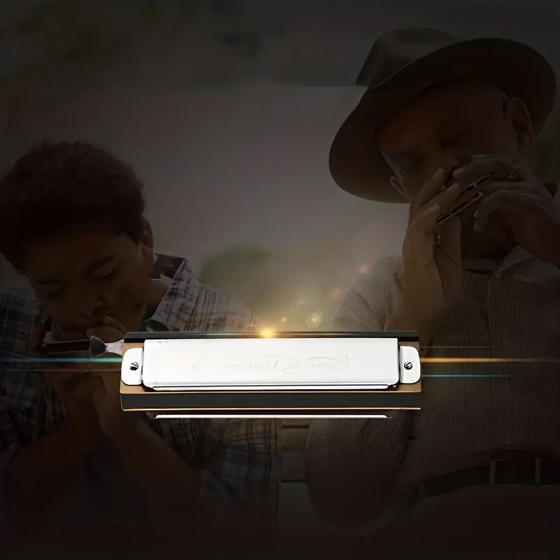 12 Holes C Tuning Harmonica 48 Tones Metal Reeds Rich Sound