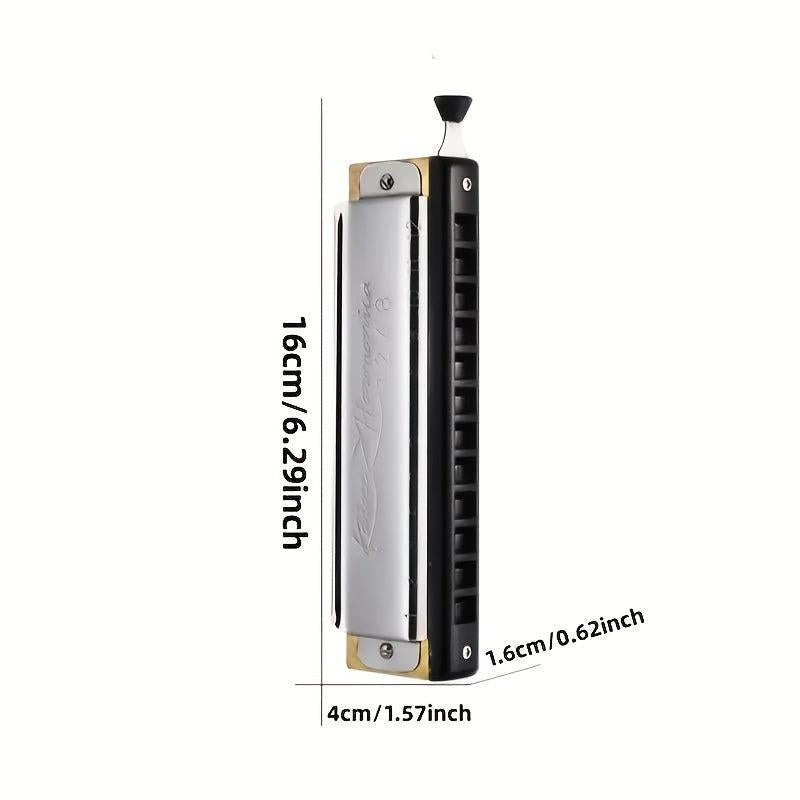 12 Holes C Tuning Harmonica 48 Tones Metal Reeds Rich Sound