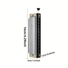 12 Holes C Tuning Harmonica 48 Tones Metal Reeds Rich Sound