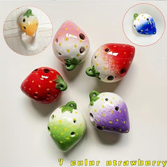 Strawberry Ocarina 6 Holes AC Kids Musical Instrument with Lanyard