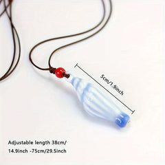 Adjustable Ceramic Whistle Pendant All Match Sweet Style