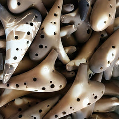 12 Hole Ocarina Classic Straw Fire Masterpiece Ceramic Instrument