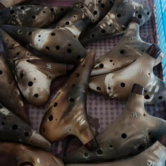 12 Hole Ocarina Classic Straw Fire Masterpiece Ceramic Instrument
