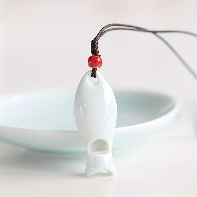 Small Ceramic Whistle Fish Shape