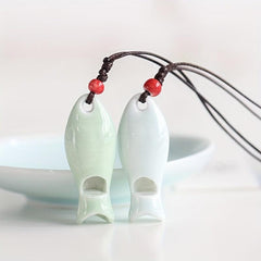 Small Ceramic Whistle Fish Shape