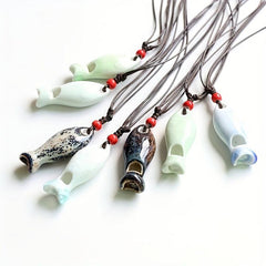 Small Ceramic Whistle Fish Shape