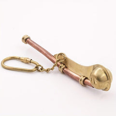 Gift Whistle Copper Brass Keychain Pendant Signal Flute Whistle