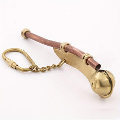 Gift Whistle Copper Brass Keychain Pendant Signal Flute Whistle