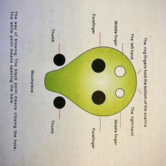 Zodiac Cartoon Series 6-Hole AC Ocarina Long Mouthed Beginner Students