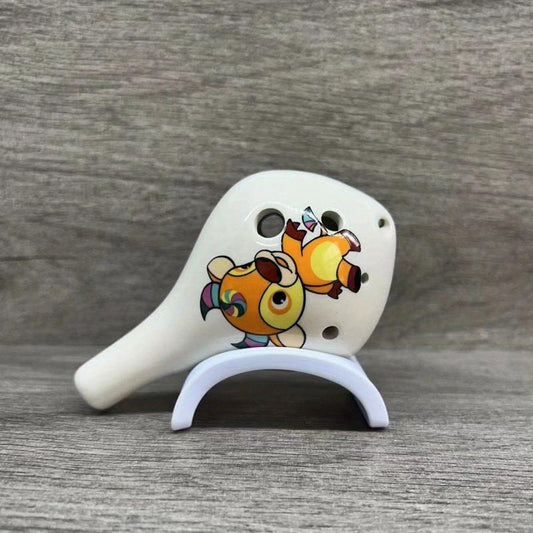 Zodiac Cartoon Series 6 hole AC Ocarina Long mouthed for Beginners