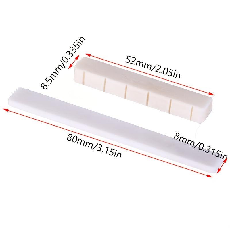 Guitar Bone Nut & Classical Guitar Bone Bridge Saddle Set