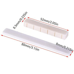 Guitar Bone Nut & Classical Guitar Bone Bridge Saddle Set