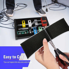 Pedalboard Pedal Tape, 2M Length, Hook Loop
