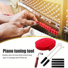 8pcs Portable Piano Tuning Lever Tools Kit Professional Piano Wrench Tuner