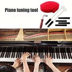 8pcs Portable Piano Tuning Lever Tools Kit Professional Piano Wrench Tuner