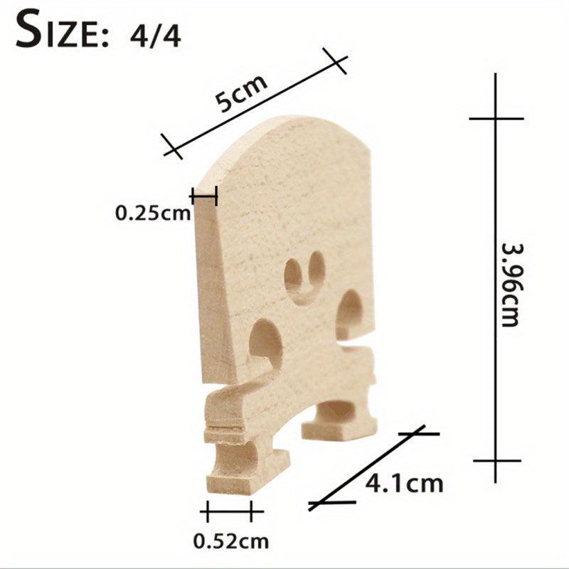 Maple Wood Acoustic Violin Bridge 5 Sizes 1/8 1/4 1/2 3/4 4/4