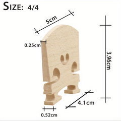 Maple Wood Acoustic Violin Bridge 5 Sizes 1/8 1/4 1/2 3/4 4/4