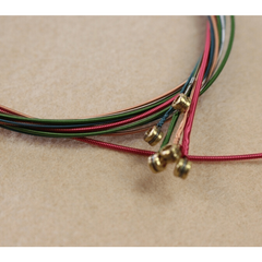 Rainbow Colorful Acoustic Guitar String Set 6 Pcs