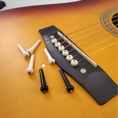 6pcs 6 String Guitar Bridge Pins Plastic Bridge Pins Stringed Instruments
