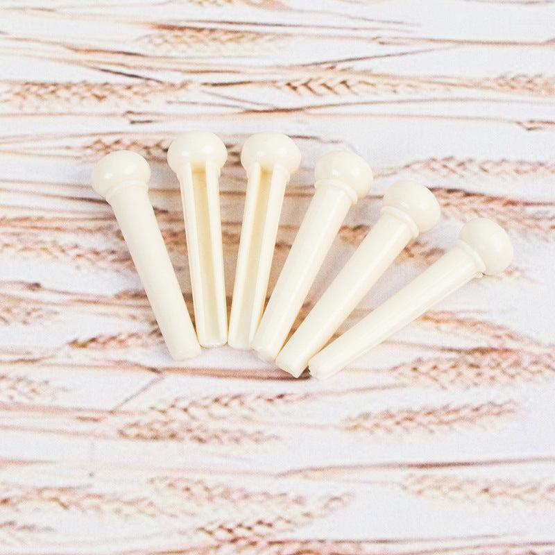 6pcs 6 String Guitar Bridge Pins Plastic Bridge Pins Stringed Instruments