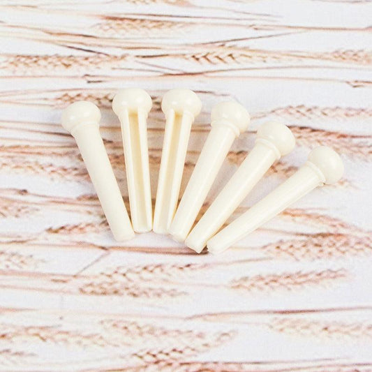 6pcs 6 String Guitar Bridge Pins Plastic Bridge Pins Stringed Instruments