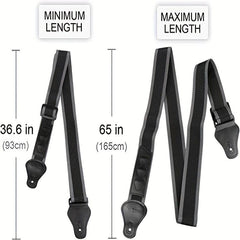 Guitar Strap 92 165 With 3 Picks Holders Nylon Strap