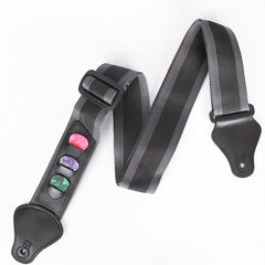 Guitar Strap 92 165 With 3 Picks Holders Nylon Strap