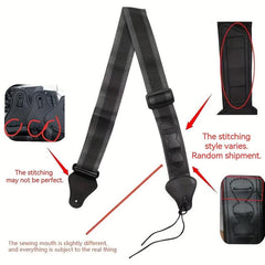 Guitar Strap 92 165 With 3 Picks Holders Nylon Strap