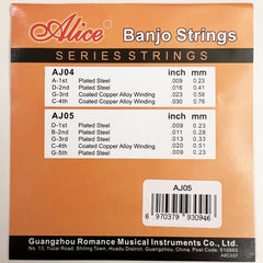 AJ05 5 String Banjo Strings Light Gauge for Smooth Playing