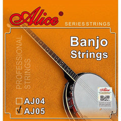 AJ05 5 String Banjo Strings Light Gauge for Smooth Playing