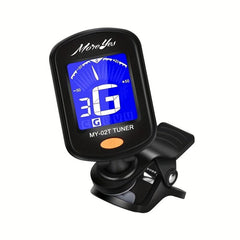 360 Rotating Guitar Tuner with LCD Display