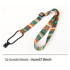 Ethnic Style Ukulele Strap Small Guitar Strap Hanging Hook