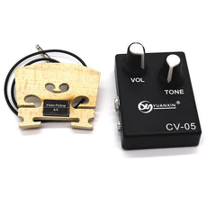 High Violin Bridge with Built-In Piezo Volume/Tone Controls
