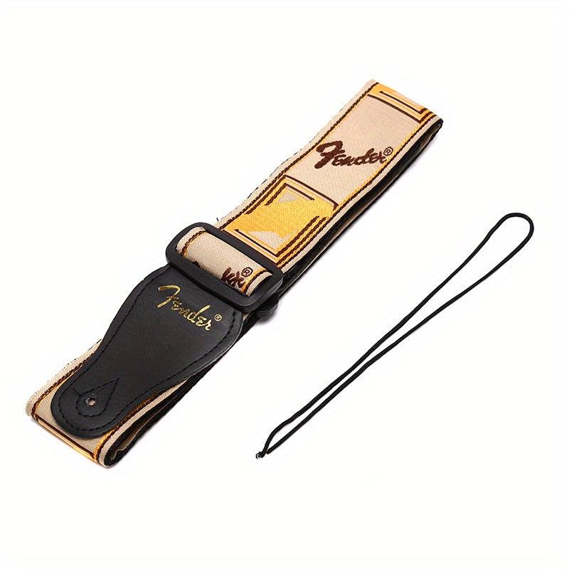 Double Embroidered Guitar Backstrap for Comfortable Playing