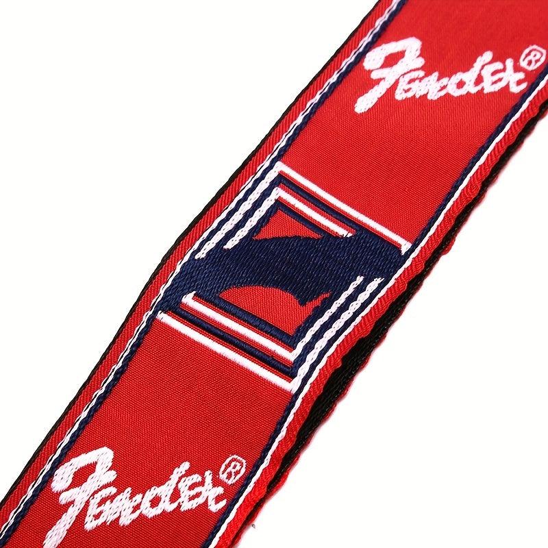 Double Embroidered Guitar Backstrap for Comfortable Playing