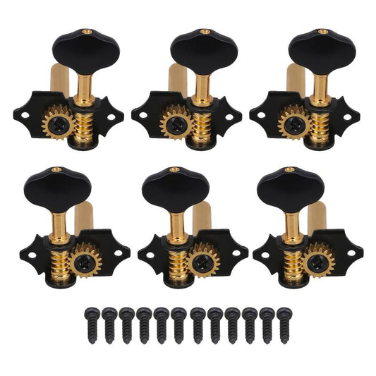 Classical Guitar Tuners Gear Ratio 18:1 Plum Blossom Handle Golden