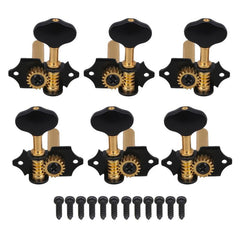 Classical Guitar Tuners Gear Ratio 18:1 Plum Blossom Handle Golden
