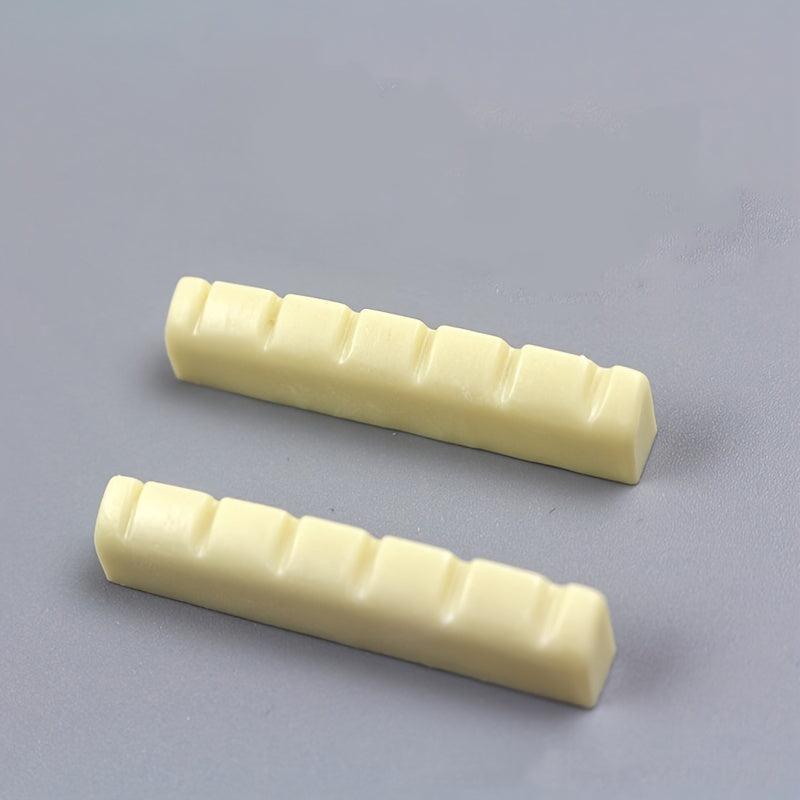 4pcs 43mm Pre Slotted Bone Nut for 6 Strings Acoustic Guitar