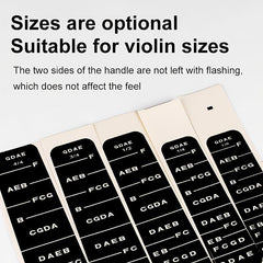 Violin Fingerboard Position Label Beginner Sticker
