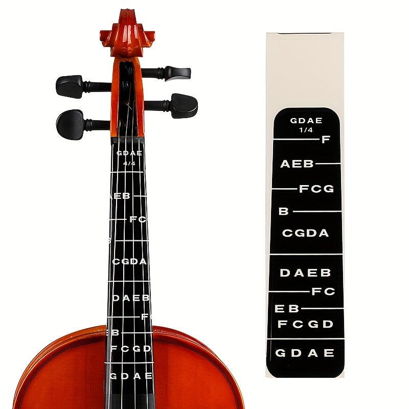 Violin Fingerboard Position Label Beginner Sticker