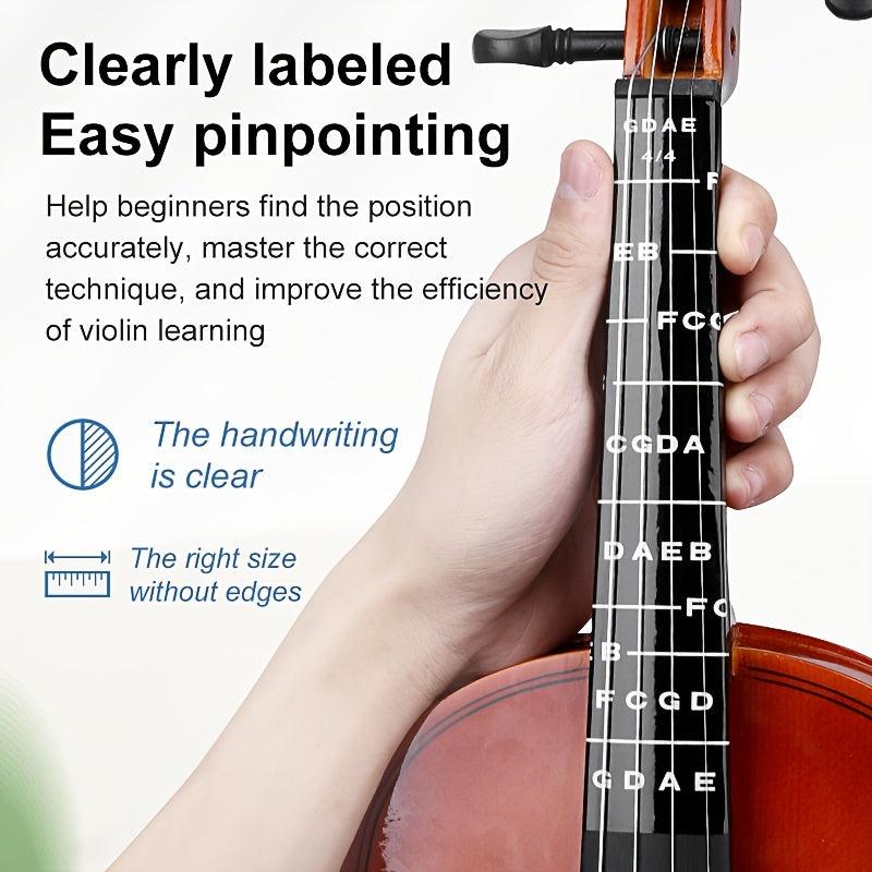 Violin Fingerboard Position Label Beginner Sticker