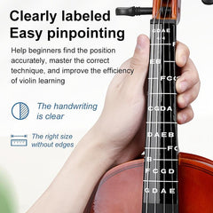 Violin Fingerboard Position Label Beginner Sticker